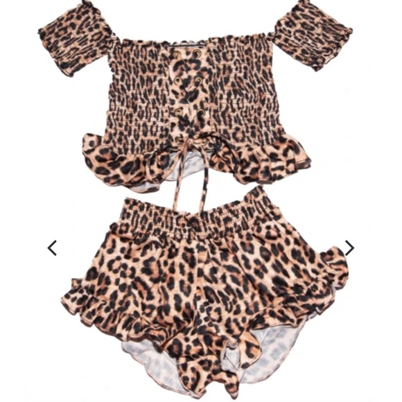 Peixoto kids leopard Wild One set - Picture 1 of 5